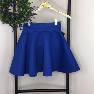Akira Cobalt Blue Pop Circle Skirt